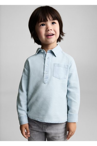 Denim shirt with pockets