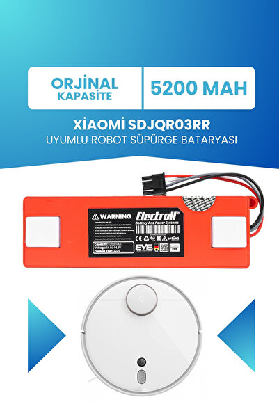 Xiaomi Sdjqr03rr компатибилна батерија (ОРИГИНАЛЕН КАПАЦИТЕТ) 5200mah замена за батерија за робот правосмукалка во кутија