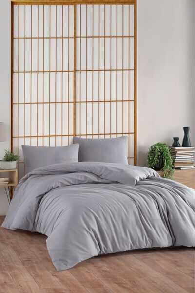 Double 100% Cotton Elastic Sheet Duvet Cover Set 4 Colors