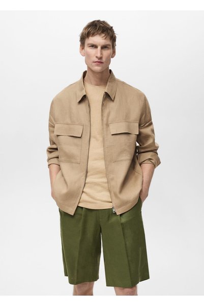 100% Linen Pocket Jacket