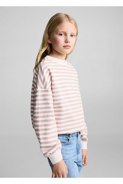 Striped cotton sweatshirt