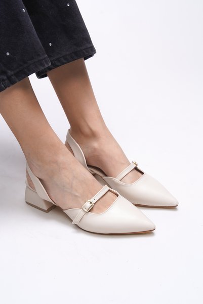Esasyra Women's Heeled Shoes 0012110 Skin Color