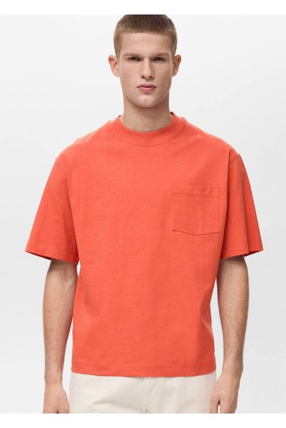 100% Cotton Boxy Fit Pocket T-Shirt