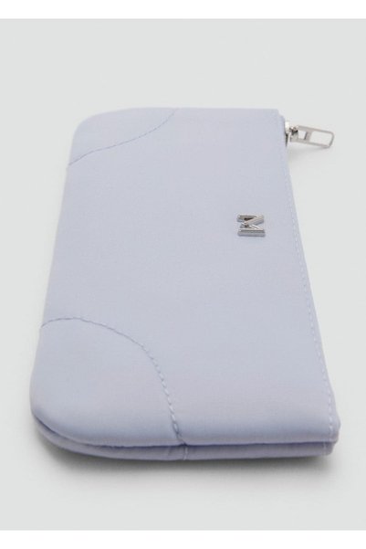 Zippered nylon cosmetic bag