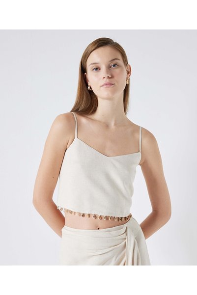 Blouse with Shell Accessories
