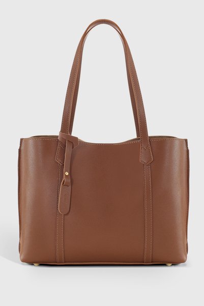 Taba Colorful Women's Shopper Bag - Three Compartments, Leather Look 269
