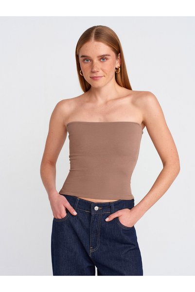 20659 Strapless Top-Mink