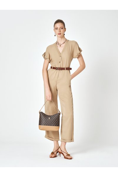 Brown Monogram Women's Shoulder Bag 05Po25Y1883