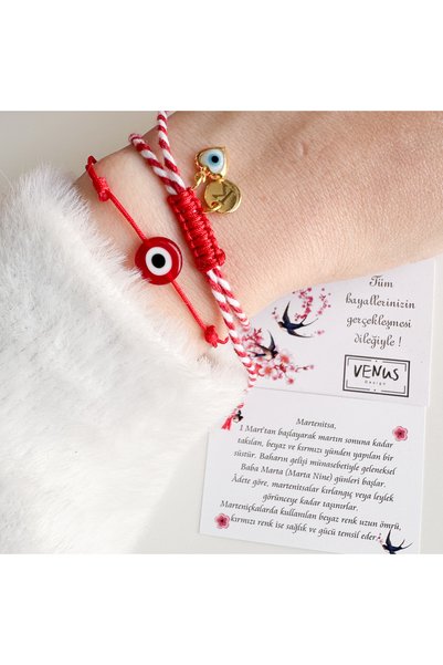 Martenitsa Heart Evil Eye Bracelet