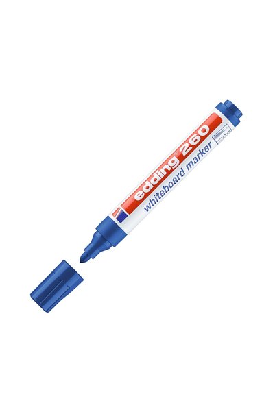 |   Whiteboard Marker E-260, Blue, Round Tip, 1.5-3 Mm, Dry Erasable, Low Odor