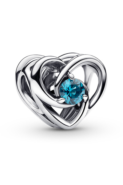Interlocked Heart and Stones Charm