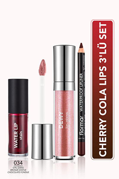 Cherry Cola Lips сет за усни од 3 дела