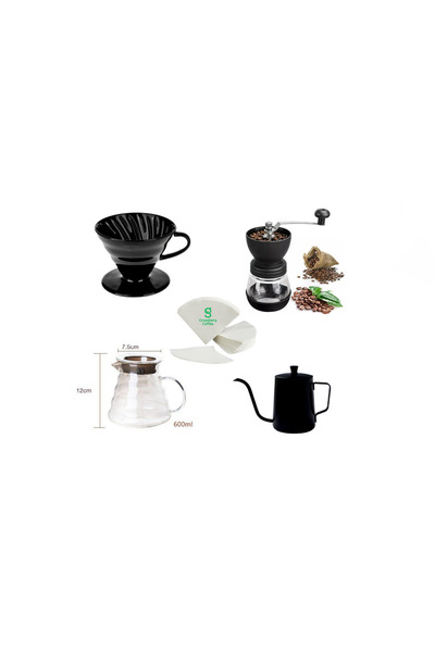 V60 Dripper 3-та генерација сет за подготовка на филтер кафе