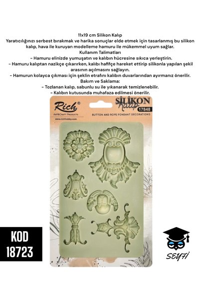 11x19 cm silicone mold models dough mold silicone 18723