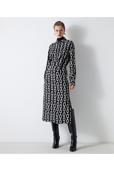 chain pattern dress