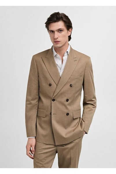 Slim Fit Monaco Double Breasted Blazer Jacket