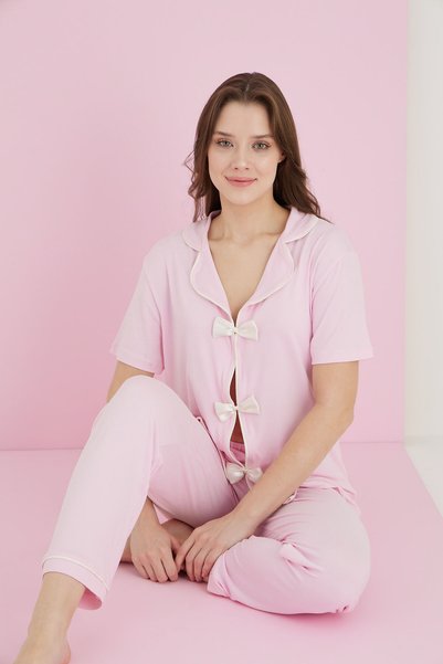 Bamboo Bow Pjs Set