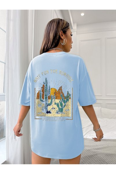 Unisex Arizona Printed Oversize T-shirt