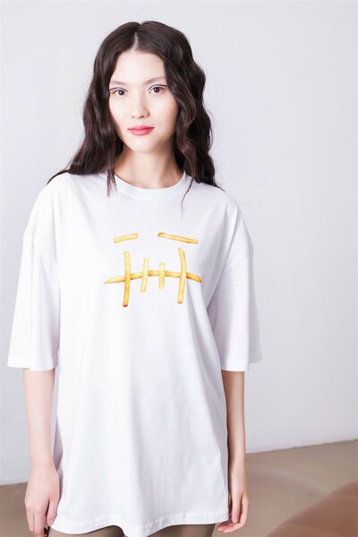 Unisex Potato Cactus Jack White Tshirt