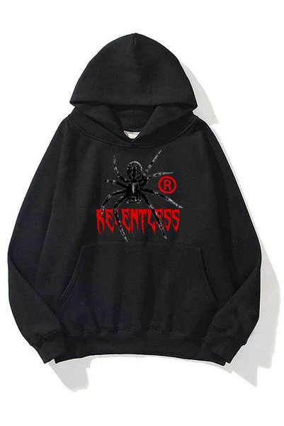 Unisex Relentless Sweatshirt Hoodie Black