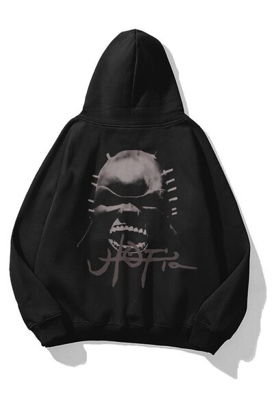 Unisex Utopia Mask Travis Scott Sweatshirt Hoodie Black