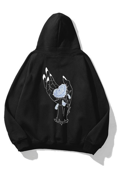 Unisex Alaska Sweatshirt Hoodie Black
