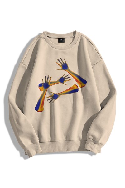 Unisex Heatmaps Arms Crew Neck Sweatshirt Hoodie