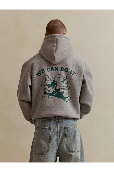 Unisex We Can Do It Sweatshirt Gray