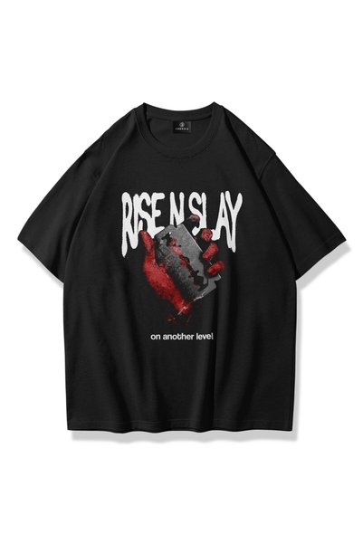 Unisex Rise N Slay Tshirt Black