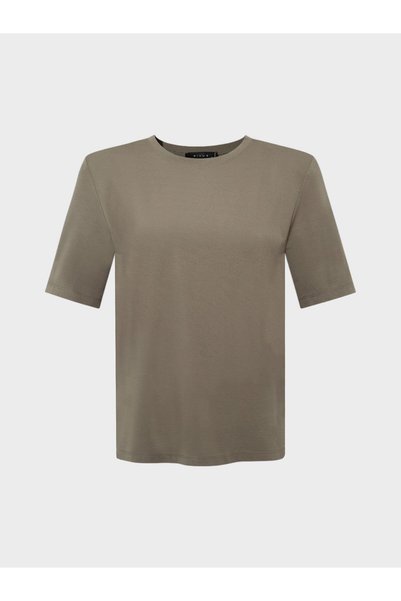 Premium Soft Feel Padded T-Shirt - Khaki