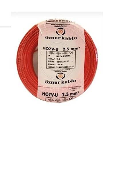 1X2,5 NYA КАБЕЛ ÖZNUR ЦРВЕН 100MT
