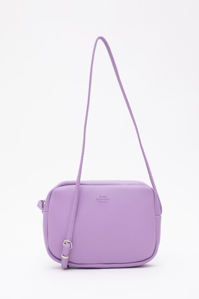 Lilac U23 Faux Leather, Single Compartment, Zippered, Suede Inner Fabric, Adjustable Strap, Mini Urban Shoulder Bag