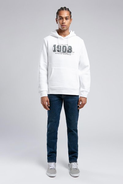 Washington Men's Hooded Sweatshirt White