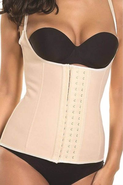 Trigoso Model 4-Stage Suspended Latex Firming and Toning Waist Trainer Skin Color