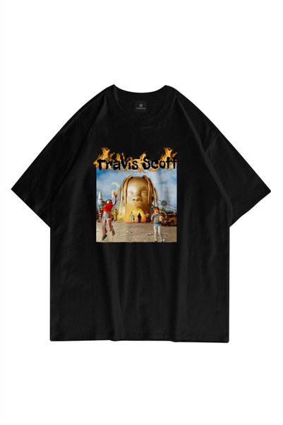 Unisex Astroworld Album Cover Black Tshirt