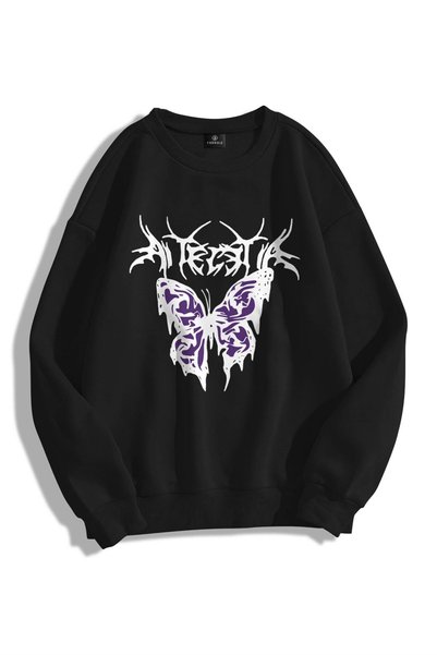 Unisex Eternal Butterfly Crew Neck Sweatshirt Hoodie