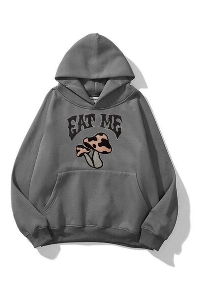 Unisex Eat Me Anthracite Sweatshirt Hoodie