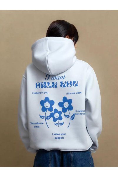 Unisex I Want Only You Sweatshirt White