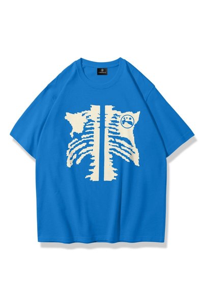 Unisex Cage Y2k T-shirt Blue
