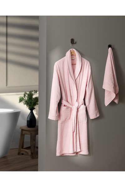Avril Shawl Collar Unisex Bathrobe Set