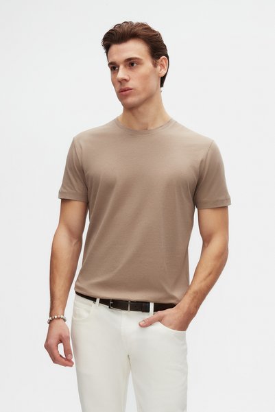 Ds Damat Comfort Mink 100% Cotton T-Shirt