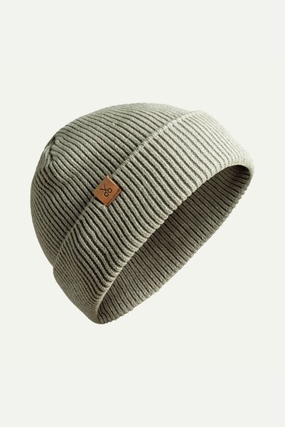 Gray Unisex Ribbed Knit Beanie |   (Kapelo - Concrete)