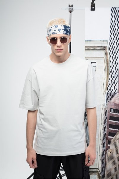 Basic Men's T-Shirt Stone Color