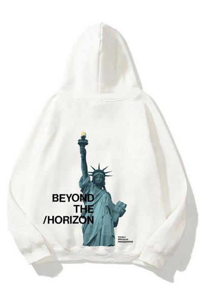 Unisex Beyond The Horizon Sweatshirt Hoodie White