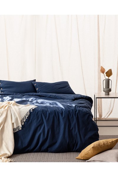 Linda Single Washed Seersucker Bedding Set