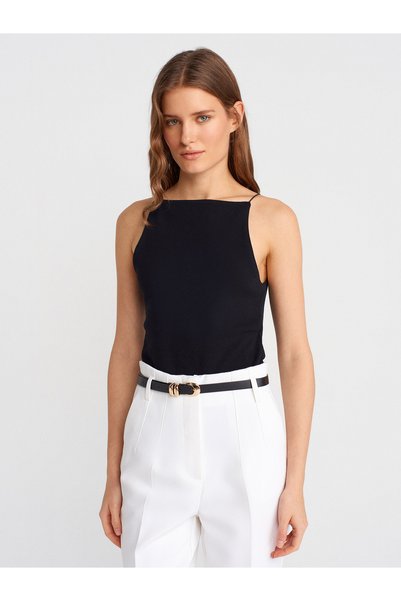 21020 Halter Neck Top-Black