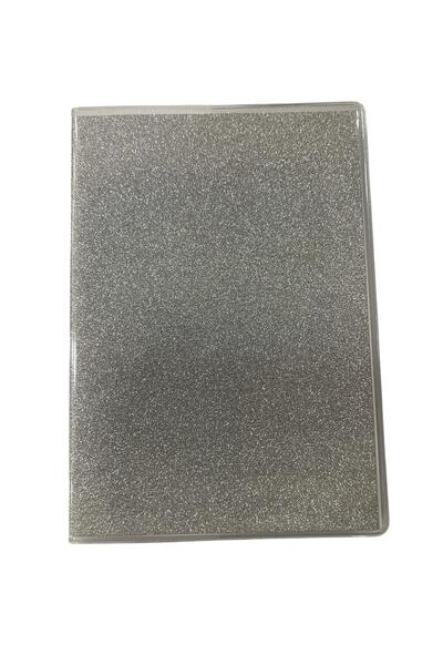 Transparent Cover Silvery Striped Notebook