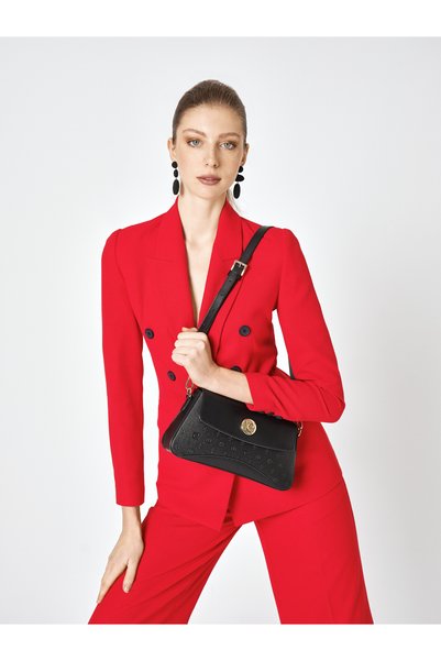Black Women's Shoulder Bag 05Po25Y1998