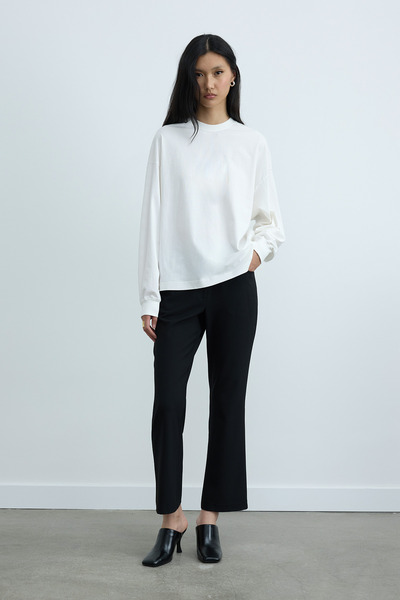 Ecru Dune Oversize Cuffed T-Shirt