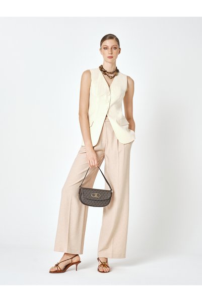Coffee Small Alphabet Women Shoulder Bag 05Po25Y1990